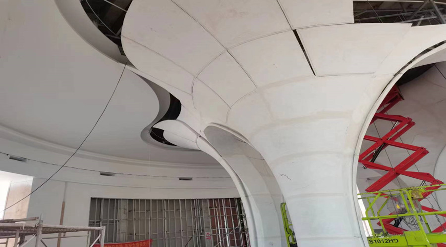 GRG材料接縫處理 GRG材料接縫處理