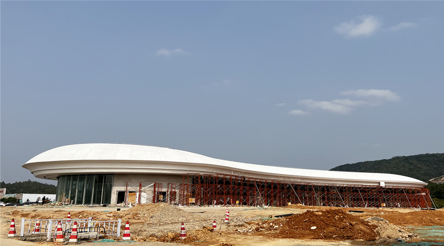 深圳沙田服務區GRC幕墻板項目 深圳沙田服務區GRC幕墻板項目