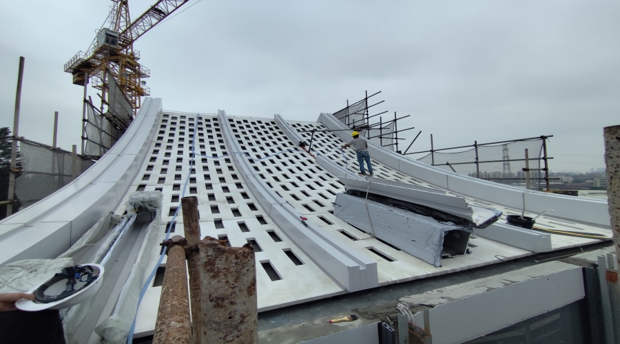 廣州番禺基督教教堂的UHPC鏤空板幕墻 廣州番禺基督教教堂的UHPC鏤空板幕墻