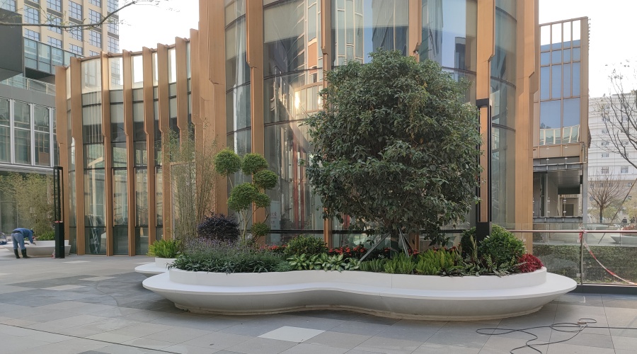 珠海博創(chuàng)總部大廈GRC坐凳項目 珠海博創(chuàng)總部大廈GRC坐凳項目