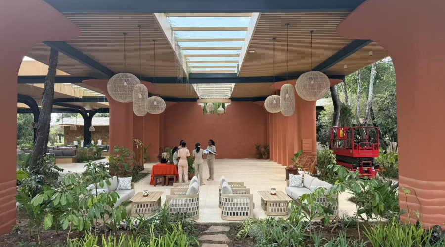 酒店GRG柱子裝飾效果